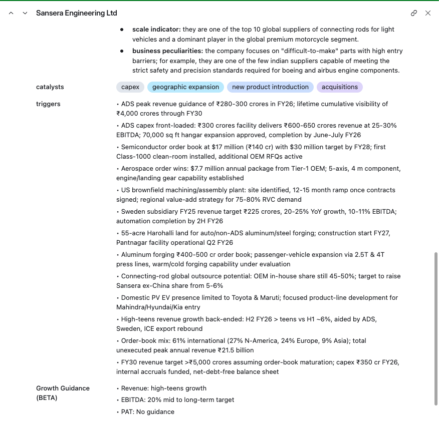 Sansera Engineering Analysis